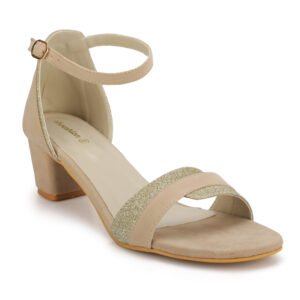 Women Stylish Block Heel Sandals | Open Toe Ankle Strap Party Wear Heels