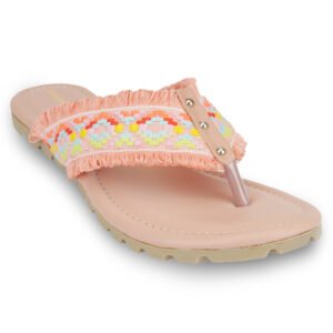 Women Boho Woven Toe Post Flats | Stylish Casual Slip-On Sandals for Women